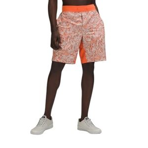 LULULEMON T.H.E. Short 9" Linerless Training Athletic Shorts in Orange Size S